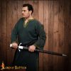 Decorative Viking Sword Five-Lobed Pommel Medieval Blade with Scabbard