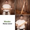 Roman Gladius Handcrafted Wooden Sword with Historical Design