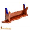 Single Tier Handcrafted Genuine Hardwood Sword and Axe Stand