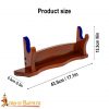 Single Tier Handcrafted Genuine Hardwood Sword and Axe Stand