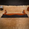 Single Tier Handcrafted Genuine Hardwood Sword and Axe Stand