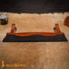 Single Tier Handcrafted Genuine Hardwood Sword and Axe Stand