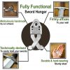 Fully Functional Steel Sword Hanger Handmade Accessory for Decoration