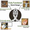 Fully Functional Steel Sword Hanger Handmade Accessory for Decoration