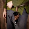 Medieval Drinking Viking Horn with Genuine Leather Holder