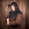 Flat Ring Chainmail Classic Coif, Riveted and Alternating, ID 9 mm, Mild Steel