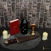 Viking Dagger with Tri Lobed Pure Solid Brass Pommel