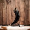 Viking Drinking Horn with Engraved Yggdrasil Design Handcrafted Genuine Ox Horn