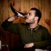 The Sea Horse Drinking Horn Handcrafted from Genuine Ox Horn