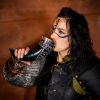 The Vegvisir Drinking Horn Engraved and Handcrafted from Genuine Ox Horn
