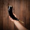 The Fenrir Wolf Drinking Horn with Pure Brass Fittings Handcrafted Genuine Ox Horn