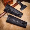 Handcrafted Medieval Authentic Leather Bracers