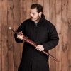 Medieval Type XVI Oakeshott Typology Knightly Functional Sword with Leather Scabbard