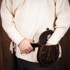 Medieval Sporran with Tied Tassels Belt Bag