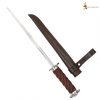 Medieval Rondell Dagger with Genuine Leather Scabbard