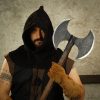 Viking Double Edged Axe with Carbon Steel Head