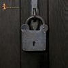 Treasurer Iron Padlock with Chainmail Keychain and Paired Keys