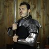Late Medieval Arm Armor Set with Pauldrons and Arm harness