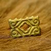 Pure Solid Brass Quatrefoil Leather Mount Functional Set of 5