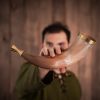 Medieval Viking Fully Functional Bigul Handcrafted Genuine Ox Horn