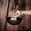 Hand Forged Cauldron Fully Functional Iron Camping Accessory