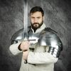 Medieval Knightly Large Avenger Pauldrons 18 gauge