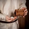 Gaming Bone Rune Set with Genuine Suede Drawstring Bag