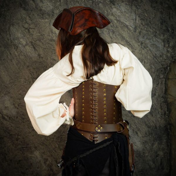 Anne Bony Handcrafted Under - bust Leather Corset