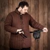 Medieval Sporran with Braided Tassels Handcrafted Genuine Leather