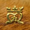 The Crown Pure Solid Brass Leather Mounts Set of 5 Functional Accessory
