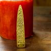 Celtic Knotwork Pure Solid Brass Belt End Chape Functional Clothing Accessory