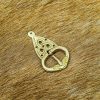 Viking Belt Buckle with Backplate Celtic Knotwork Pure Brass