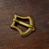 Medieval Small Pure Brass Belt Buckle Functional