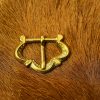 Medieval Small Pure Brass Belt Buckle