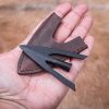 Late Medieval Swallow Tail Hunting Arrowhead with Genuine Leather Sheath