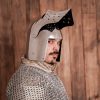 14th century Knight Bascinet Fully Functional BATTLE READY Steel Helmet 16 gauge