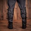 Quester Genuine Leather Greaves for Leg Protection