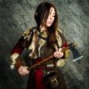 Viking Warrior Axe with Leather Sheath Hand Forged Carbon Steel Head