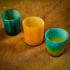 Medieval Horn Flamboyant Colorful Shot Glasses Handmade Authentic Ox Horn