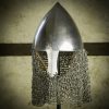 Handmade Iron 25" Tall Helmet Stand for Helmets with or without Aventail