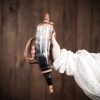 Viking Warrior Gun Powder Horn Functional Genuine Horn Accessory
