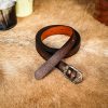 Handcrafted Genuine Leather Belt with Embossed Fantasy Design