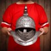 Spartacus Gladiator Helmet with Black Plume and Leather Liner