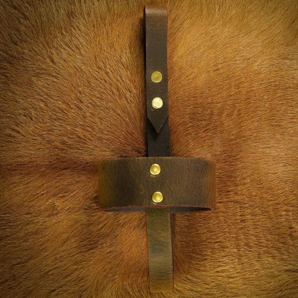 Handcrafted Genuine Leather Holder for Horn Tumbler and Cups
