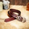 Handcrafted Genuine Leather Belt with Embossed Design
