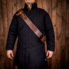 Medieval Leather Sword Baldric Handcrafted from Genuine Leather