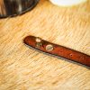 Handcrafted Leather Wrist Band with Tudor Rose Adornment