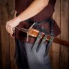 Medieval Leather Sword and Axe Frog Handcrafted from Genuine Leather