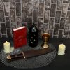 Viking Dagger with Tri Lobed Pure Solid Brass Pommel