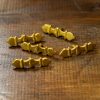 Pure Solid Brass Elite Belt Mounts Set of 5 Functional Accessory